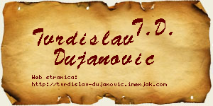 Tvrdislav Dujanović vizit kartica